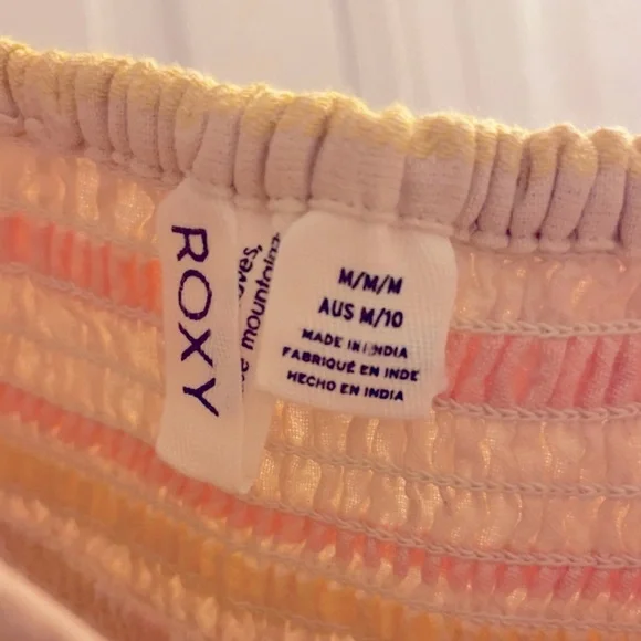 Roxy Open Eyes Striped Tank Top - M - Picture 4 of 4